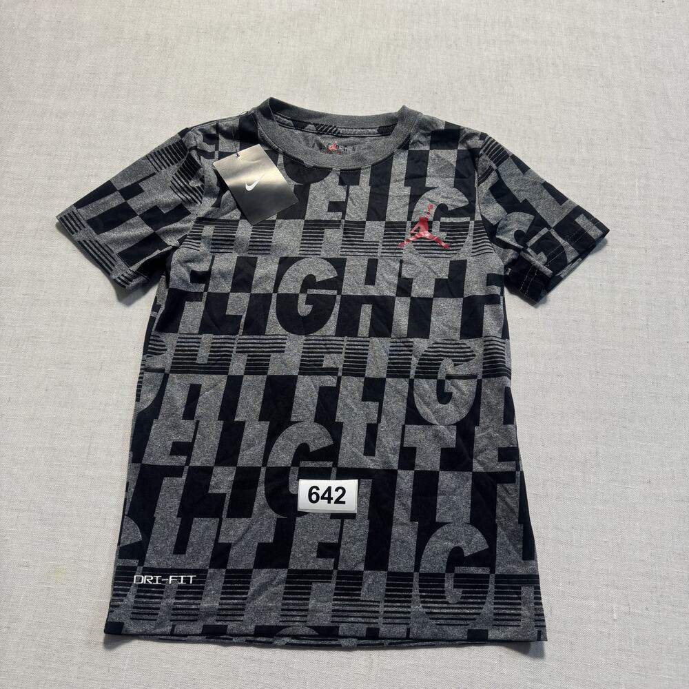 NIKE JORDAN FLIGHT PERMORMANCE ALL-OVER-PRINT TEE Sz S Brand New‎ With Tags